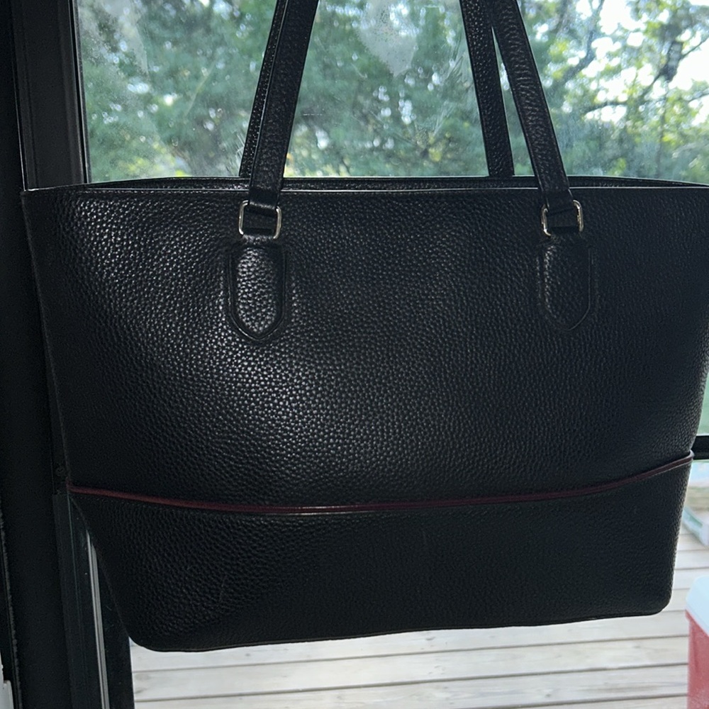 Kate Spade Laurel Way Special Edition Black Tote with Floral Accents - Picture 4 of 15